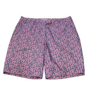 Lady Hagen Golf Shorts, Pink, Blue geometrical design, 10